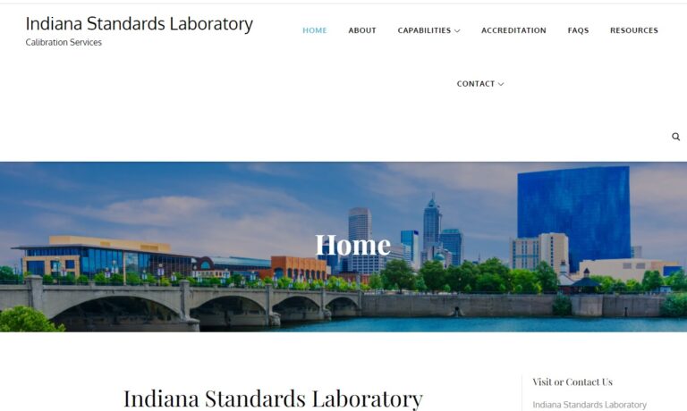 Indiana Standards Laboratory Indiana Standards Laboratory